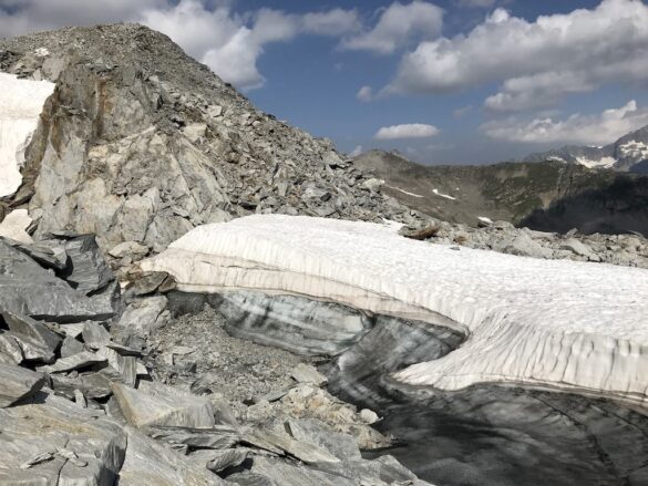 Gletscherüberbleibsel Ronggergrat