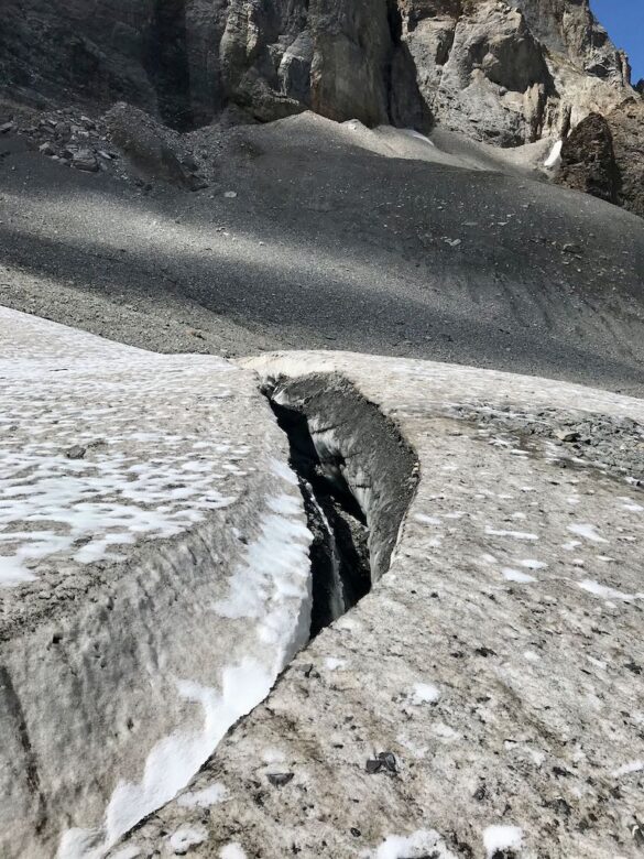 Gletscherspalte auf dem Lötschenpassgletscher